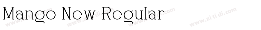 Mango New Regular字体转换